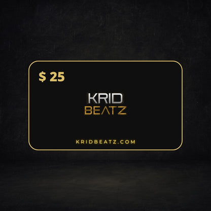 Krid Beatz Beatstore $ 25 Giftcard